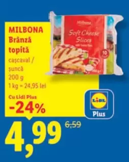 Brânză topită cașcaval / șuncă