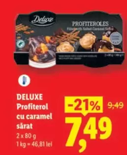 Profiterol cu caramel