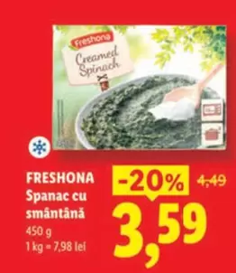 Spanac cu smântână