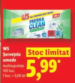 ALL-PURPOSE WET WIPES FRESH & CLEAN