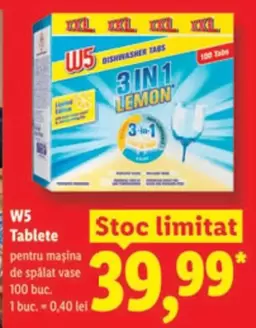 3 IN 1 LEMON DISHWASHER TABS
