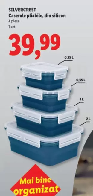 Caserole pliabile, din silicon