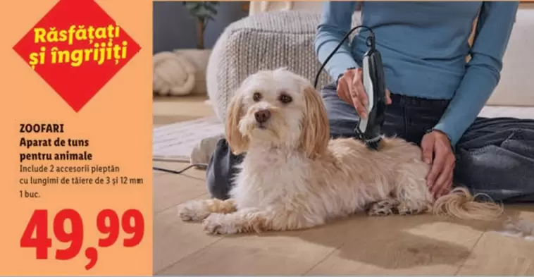 Aparat de tuns pentru animale