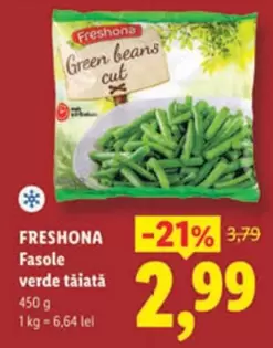 Fasole verde tăiată