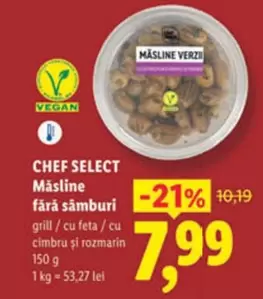 Măsline verzi fără sâmburi