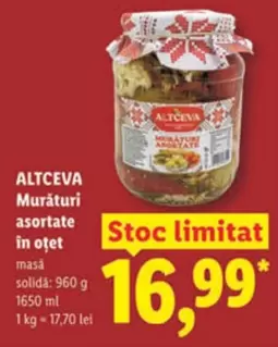 Murături asortate în oțet