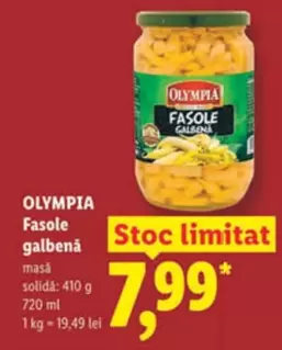 Fasole galbenă