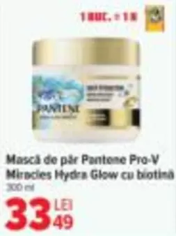 Masca de par Pro-V Miracles Hydra Glow cu biotina