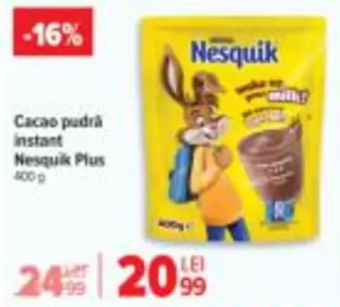 Cacao pudră instant Nesquik Plus