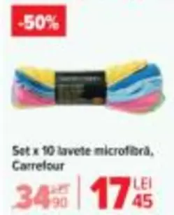 Set x 10 lavete microfibră
