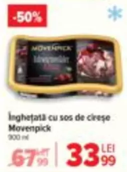 Înghețată cu sos de cireșe