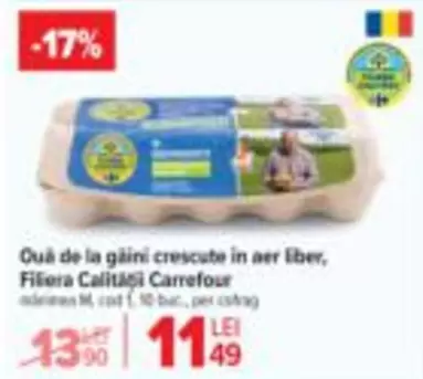 Ades - Ouă de la găini crescute în aer liber