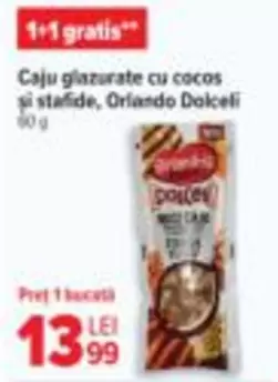 Caju glazurate cu cocos si stafide