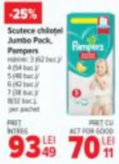 Pampers - Scutece chilotel Jumbo Pack