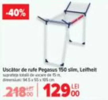 Pegasus - Uscator de rufe  150 slim