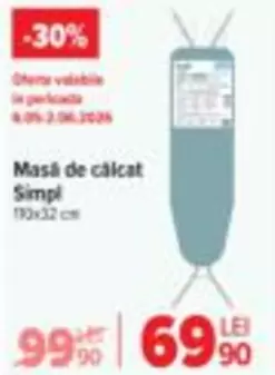 Masă de călcat Simpl