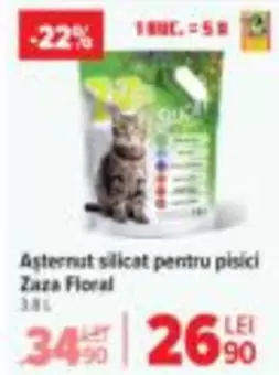 Așternut silicat pentru pisici