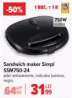 Sandwich maker Simpli SSM750-24
