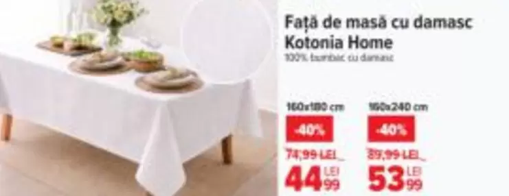 Față de masă cu damasc