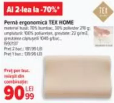 Pernă ergonomică