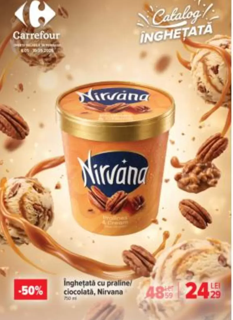 Înghețată cu praline, ciocolată