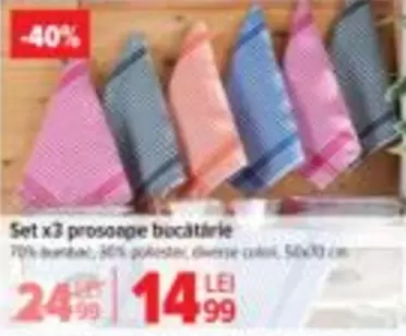 Set x3 prosoape bucătărie