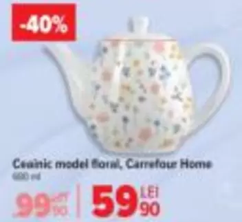 Ceainic model floral