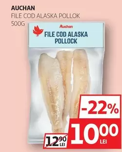 Auchan - FILE COD ALASKA POLLOK 500G