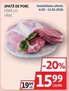 SPATĂ DE PORC FĂRĂ OS VRAC