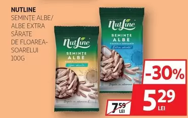 Nutline - SEMINȚE ALBE/ ALBE EXTRA SĂRATE DE FLOAREA-SOARELUI