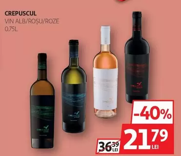 CREPUSCUL VIN ALB/ROȘU/ROZE