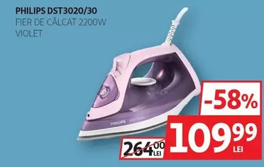 Philips - FIER DE CĂLCAT 2200W VIOLET