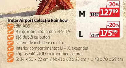 Troler Airport Colecția Rainbow