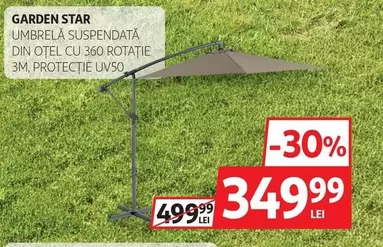 UMBRELA SUSPENDATĂ DIN OȚEL CU 360 ROTATIE 3M, PROTECTIE UV50