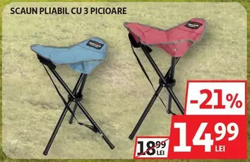 SCAUN PLIABIL CU 3 PICIOARE