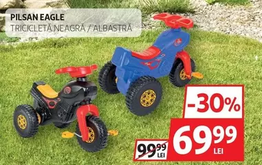 Tricicletă neagră / albastră