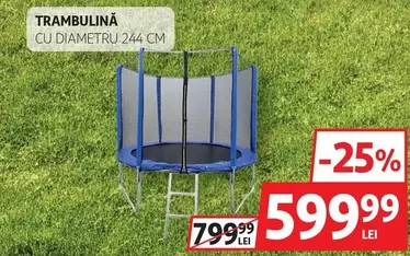TRAMBULINĂ CU DIAMETRU 244 CM
