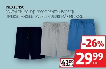 PANTALONI SCURȚI SPORT PENTRU BĂRBAȚI