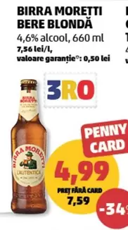 Birra Moretti - BERE BLONDĂ