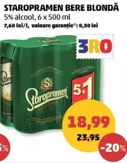 STAROPRAMEN BERE BLONDĂ