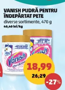 PUDRA PENTRU ÎNDEPĂRTAT PETE