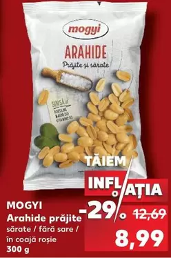 Arahide prăjite sărate / fără sare în coajă roșie