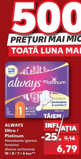 Always - Ultra / Platinum Absorbante igienice feminine