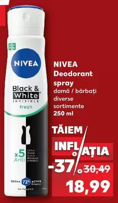 Deodorant spray Black & White Invisible Fresh