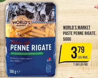 PASTE PENNE RIGATE