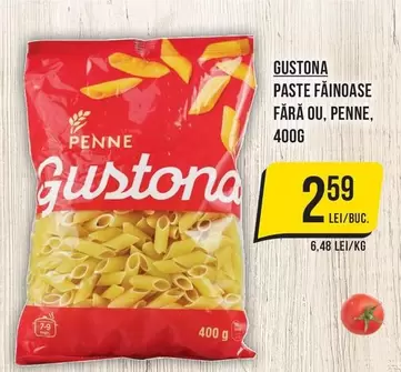 PASTE FĂINOASE FĂRĂ OU, PENNE