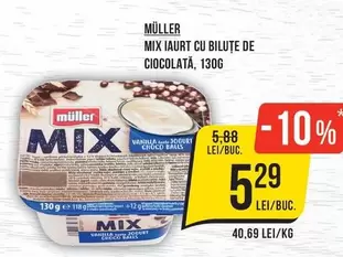 MIX IAURT CU BILUTE DE CIOCOLATĂ