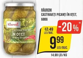 CASTRAVEȚI PICANȚI ÎN OȚET
