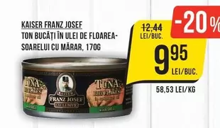 TON BUCĂȚI ÎN ULEI DE FLOAREA-SOARELUI CU MĂRAR