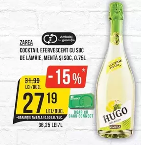 Zarea - COCKTAIL EFERVESCENT CU SUC DE LĂMÂIE, MENTĂ ȘI SOС